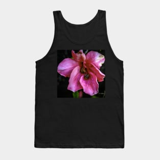 Pink Azalea with Snails Tank Top